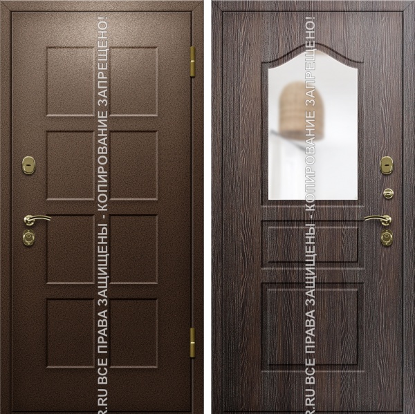 Дверь железная МДФ со стеклом 3021 Дверь железная МДФ со стеклом 3021